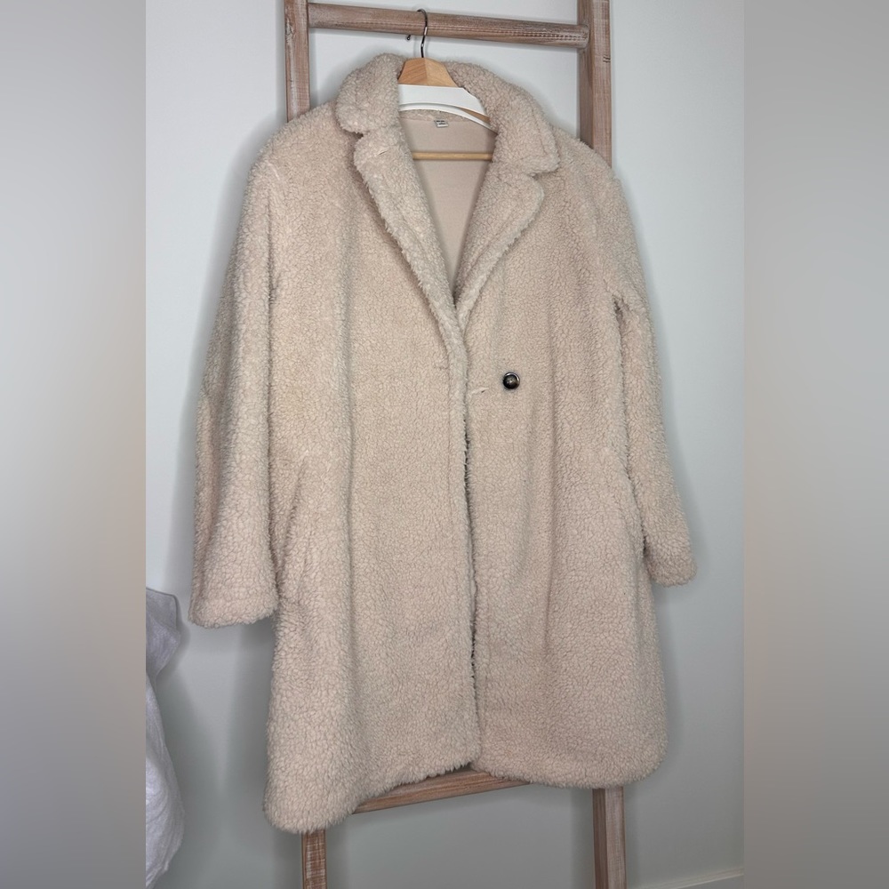 Cream Sherpa Jacket